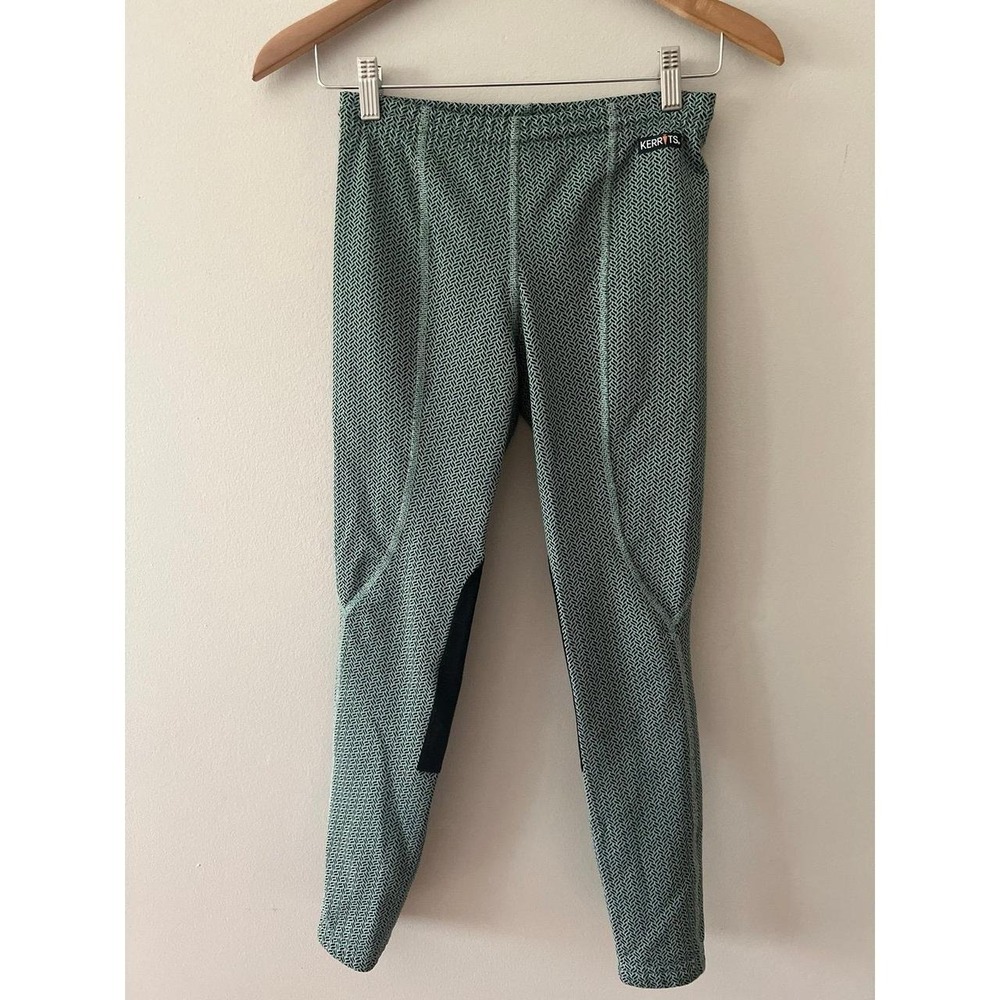 Kerrits Fleece Lite II Knee Patch Riding Tights Seafoam Green XL